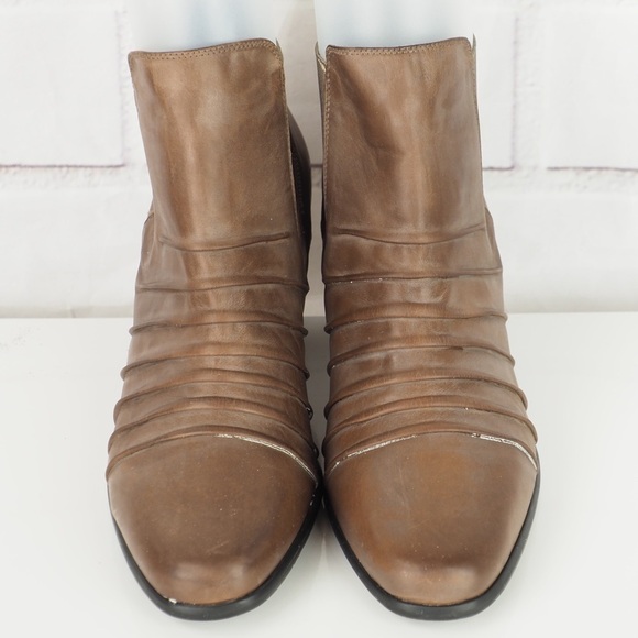 Ros Hommerson sz 12 brown leather booties - Picture 3 of 10
